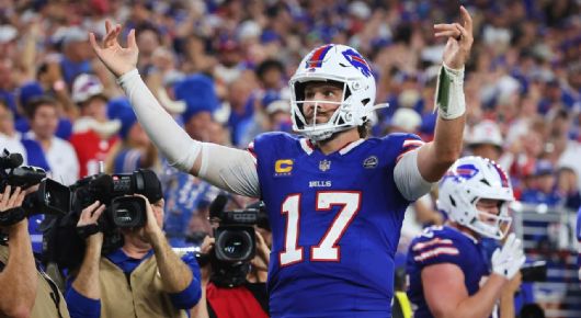 Josh Allen brilla con cinco touchdowns y guía triunfo de Bills sobre Lions
