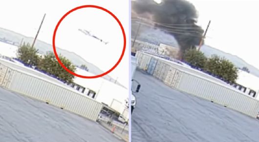 Revelan el momento exacto en el que cae y se incendia el helicóptero en el que murieron Eliana Moreno y dos personas más