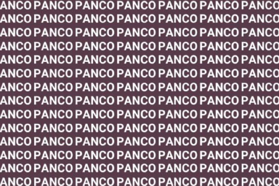 Sólo una mente astuta puede encontrar la palabra 'PANEO' en menos de 5 segundos
