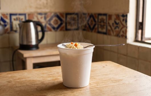 ¿Las sopas instantáneas tienen plástico?