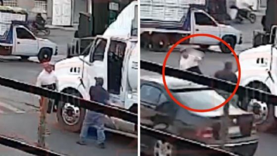 Conductor de pipa le clava un tubo a un hombre en la cabeza durante pelea; esto provocó el bloqueo en la México-Puebla