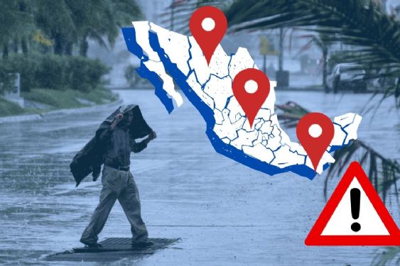 Foto de: Por huracán Polo categoría 5, ALERTAN por lluvias intensas en las próximas 3 horas en estos 7 estados