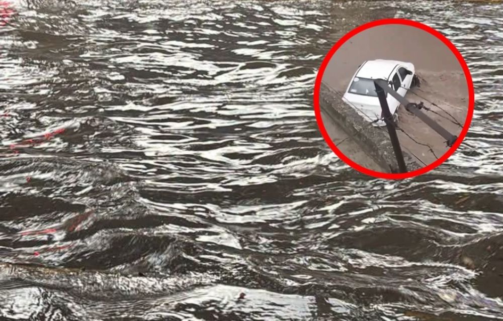 Ecatepec bajo el agua: lluvias provocan fuertes corrientes en calles y avenidas, hay autos varados e inundaciones