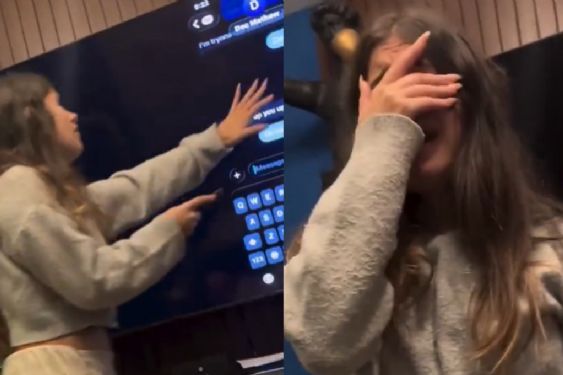 Novia olvida desvincular su celular de la TV y expone su infidelidad ante su pareja durante noche romántica | VIDEO