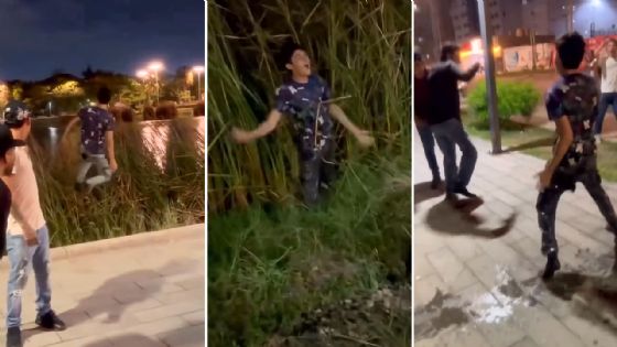 Joven se lanza a una laguna de cocodrilos en Mazatlán para farmear aura