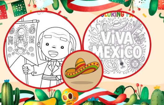 5 imágenes del 15 de septiembre para imprimir y colorear estas Fiestas Patrias